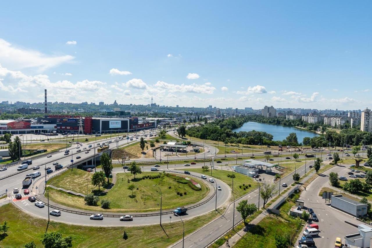 Fashionable Panoramic Apartments Dnieper. Obolon Kyiv Exterior foto